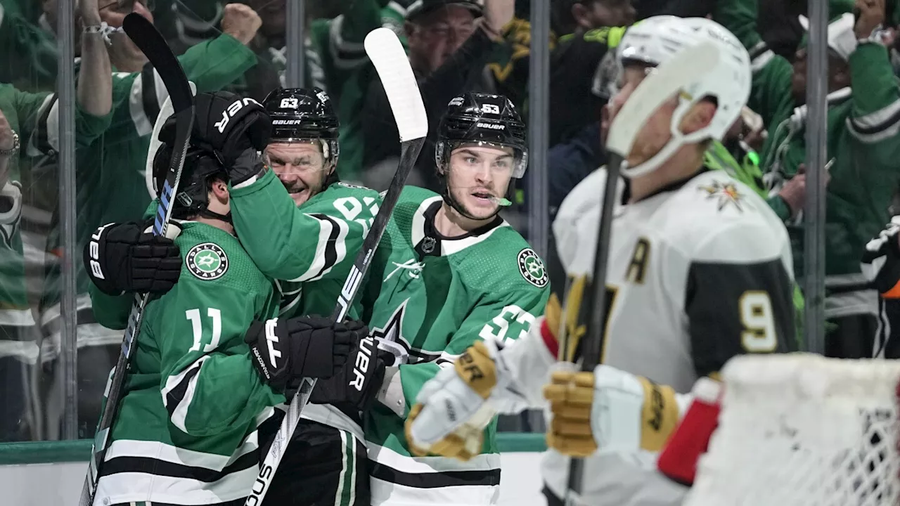 Stars first to hold serve at home, beat Knights 3-2 in Game 5 for series lead in NHL playoffs