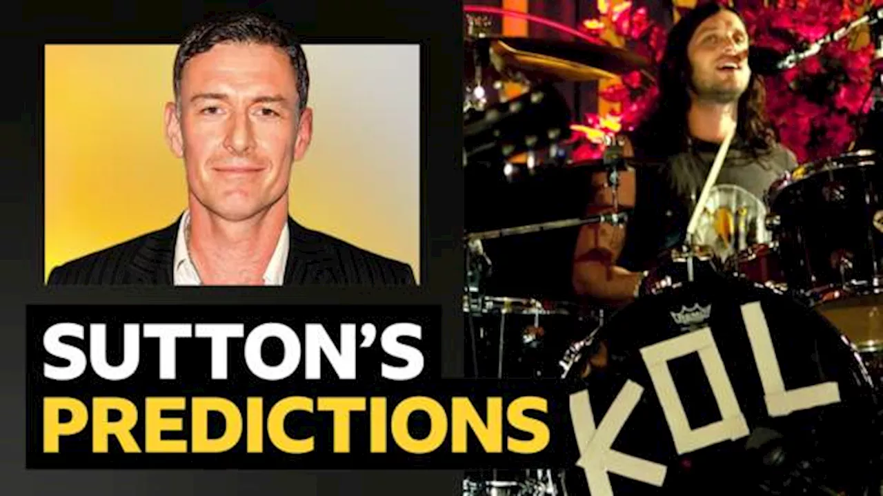 Sutton's Premier League predictions v Kings of Leon drummer Nathan Followill