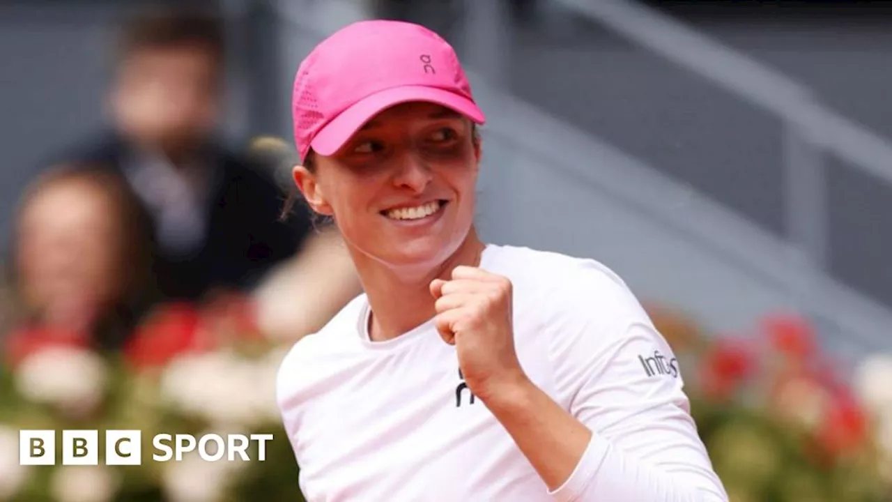 Madrid Open: Iga Swiatek beats Madison Keys to reach final again