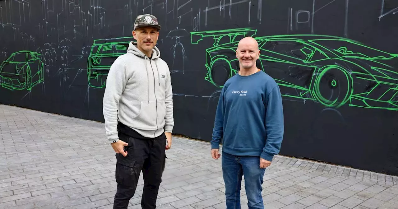 New Dan Kitchener mural being created in Belfast City Centre