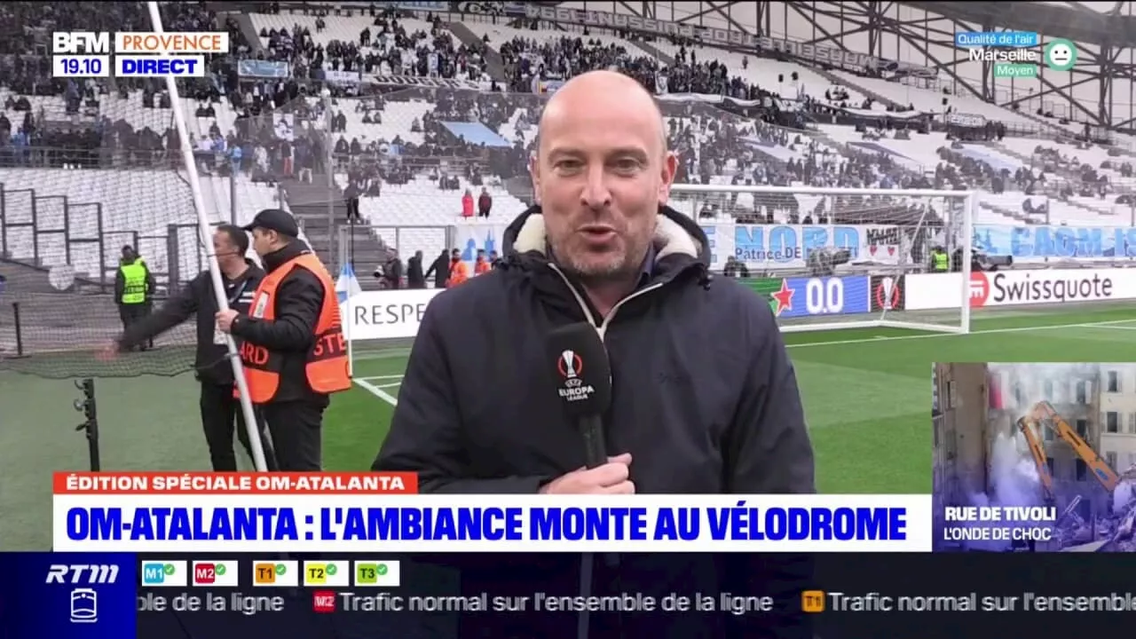 Ligue Europa: le Vélodrome et ses supporters, force de l'OM face à l'Atalanta