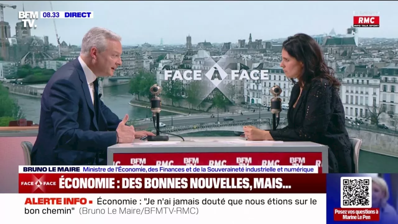 'Nous aurons de la croissance, nous aurons une année 2024 solide', assure Bruno Le Maire