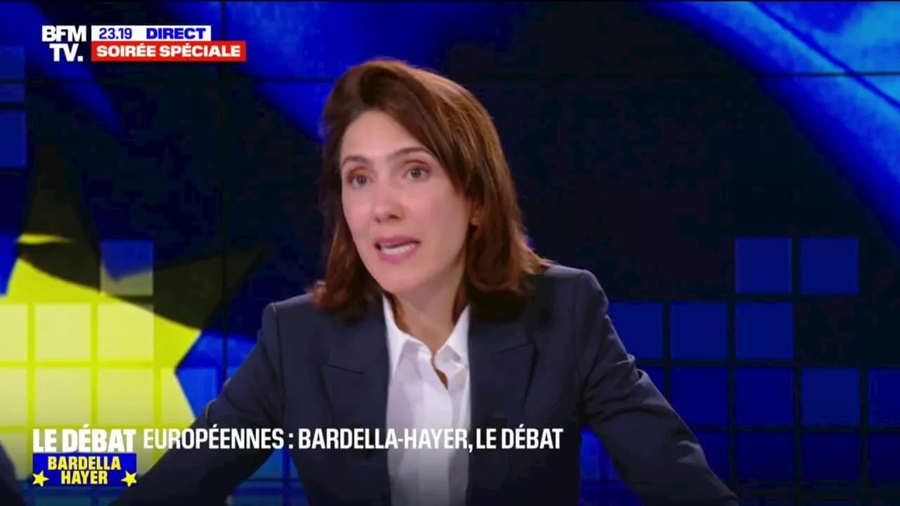 Valérie Hayer à Jordan Bardella: 'Vous aviez dit il y a quelques années sur un plateau que vous êtes à la politique ce que Didier Raoult est à la médecine. Je suis entièrement d'accord avec vous'