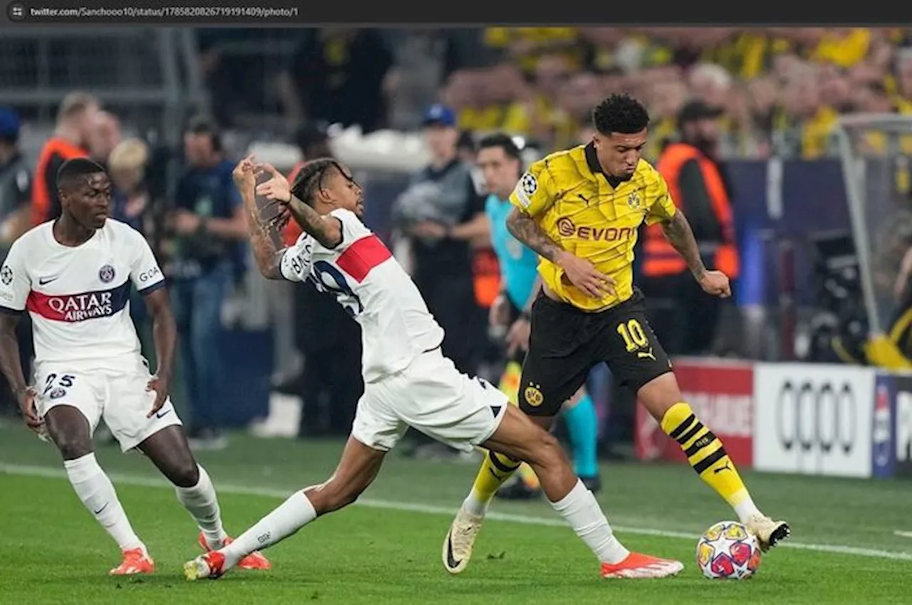 Ngerinya Statistik Jadon Sancho di Laga Kontra PSG, Tak Pernah Sebagus Ini di Man United!