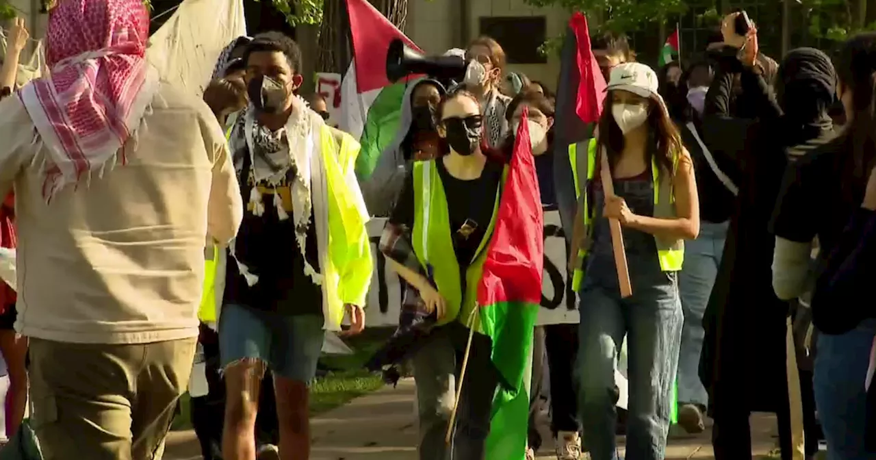 Pro-Palestinian protesters at University of Chicago, DePaul meet with school administrations