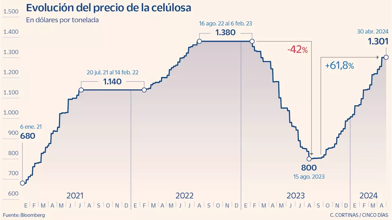 Ence ultima el primer dividendo de 2024 ante la recuperación del precio de la celulosa