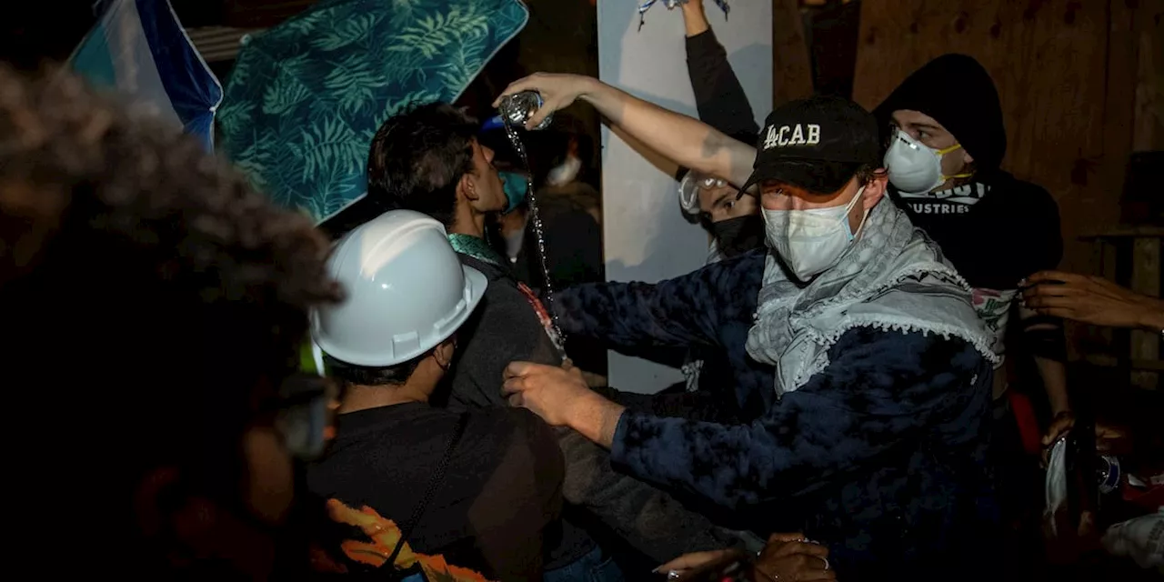 Police begin dismantling a pro-Palestinian demonstrators’ encampment at UCLA