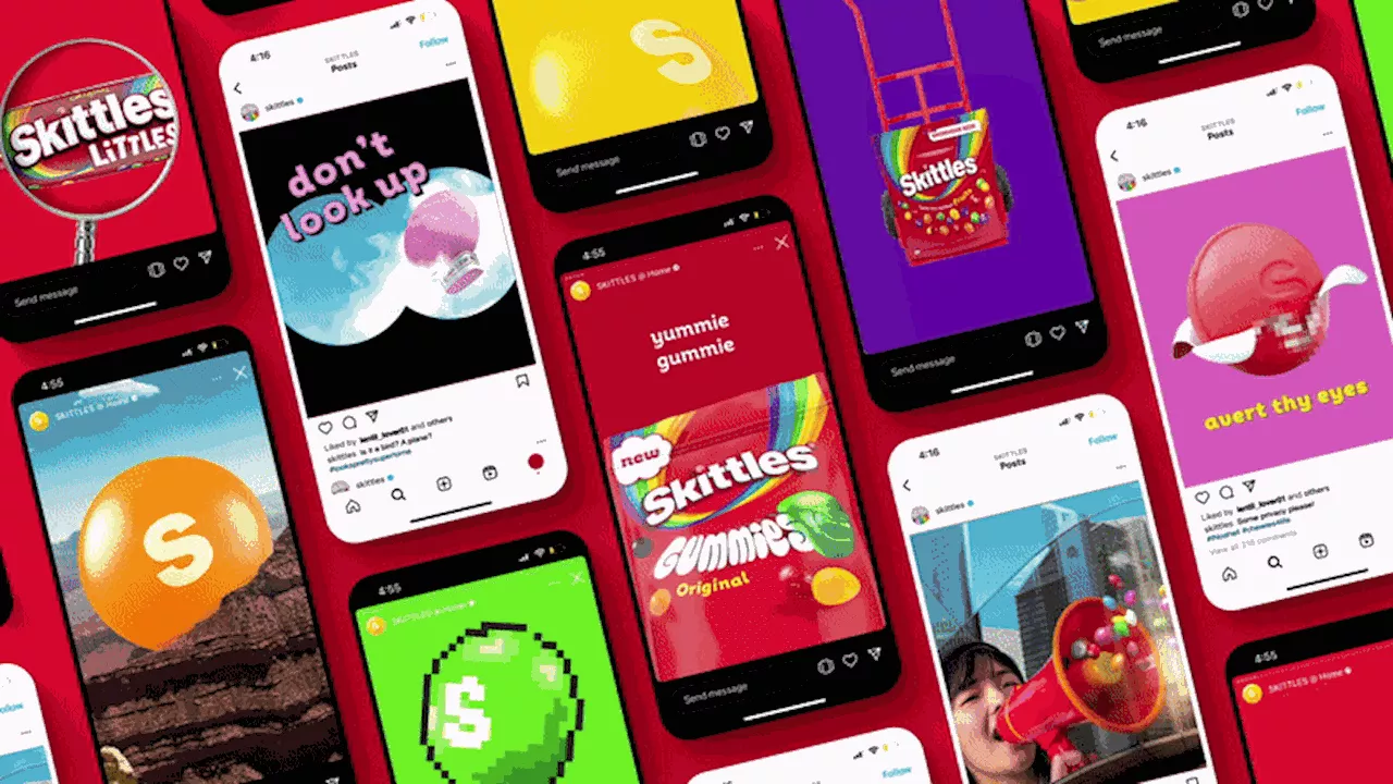 Skittles gets nonsensical in Gen Z flavoured brand refresh