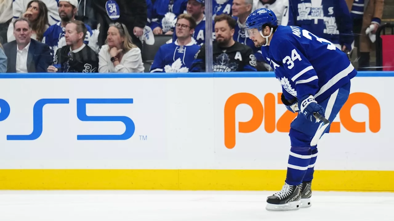 Auston Matthews to miss second straight playoff game with Toronto Maple Leafs facing elimination