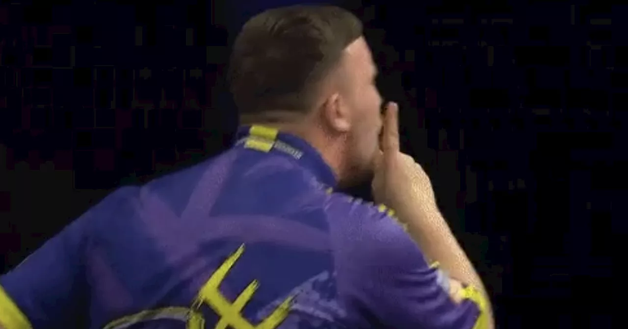 Luke Littler erupts at Aberdeen darts fans after Premier League win