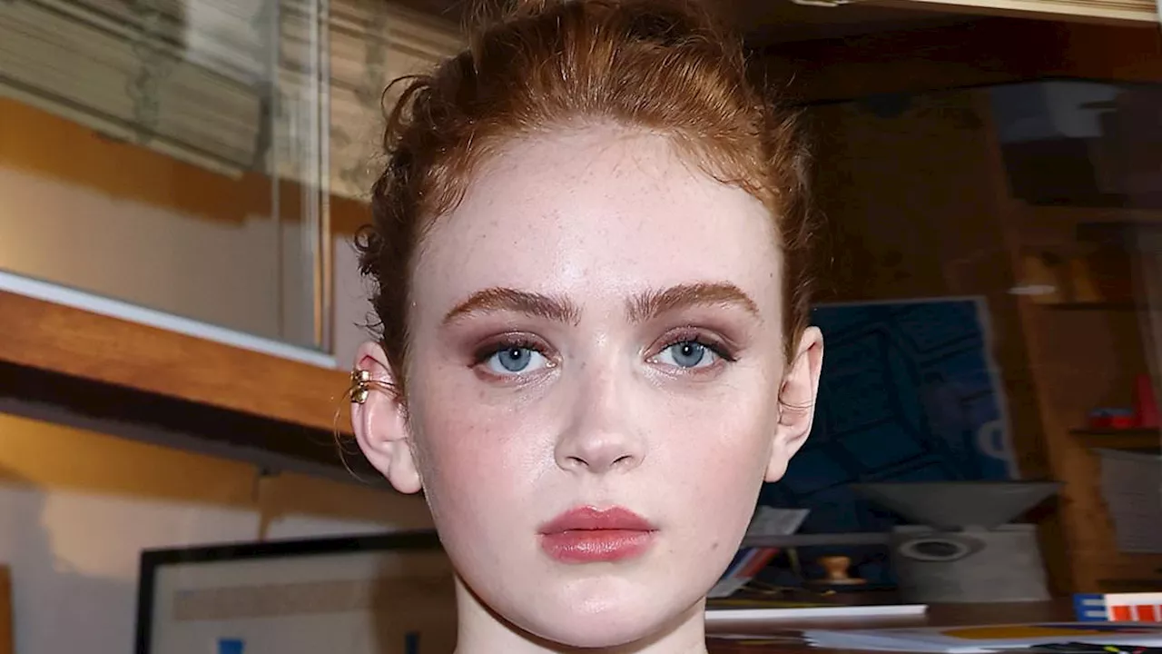 Sadie Sink flashes her bra in a sleek black co-ord as Stranger Things star makes a front row...