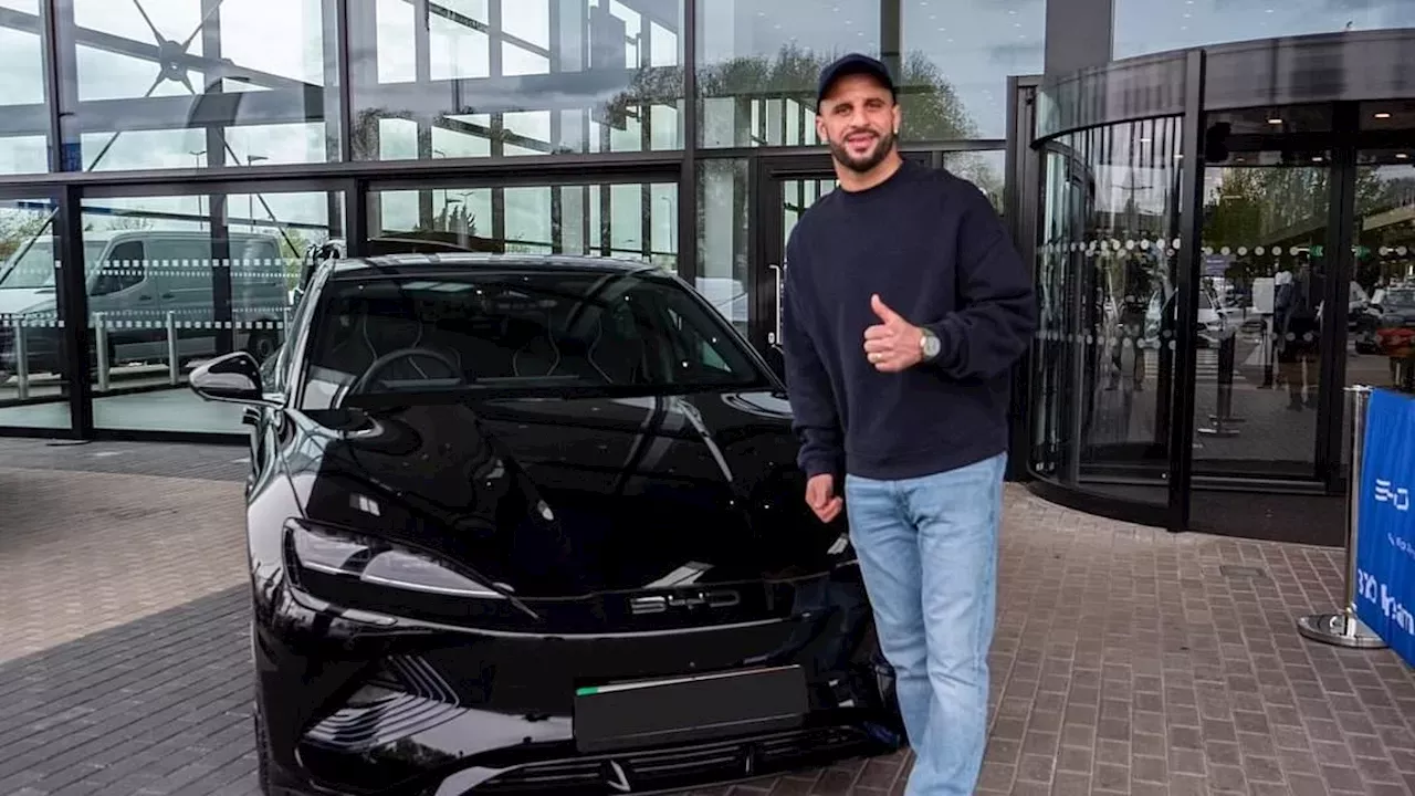 Tvshowbiz: Kyle Walker picks up his new £48,700 BYD Seal | Dailymail ...