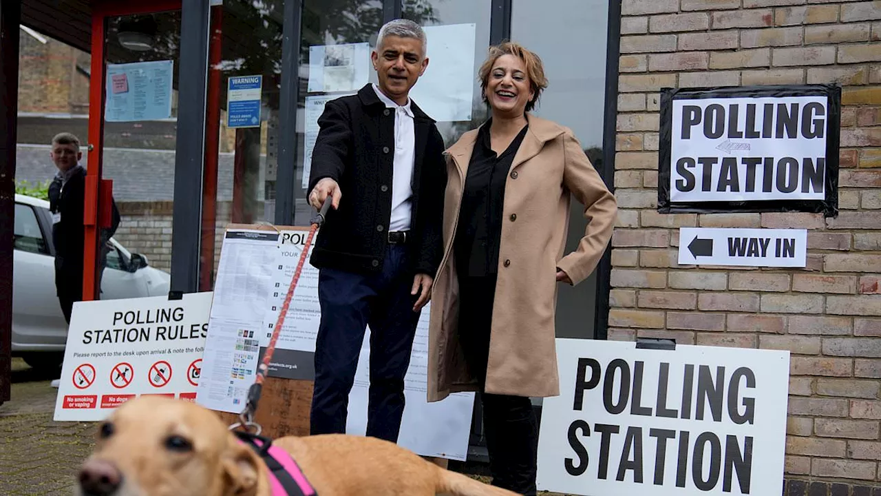 Sadiq Khan and Susan Hall cast their votes in London mayor election