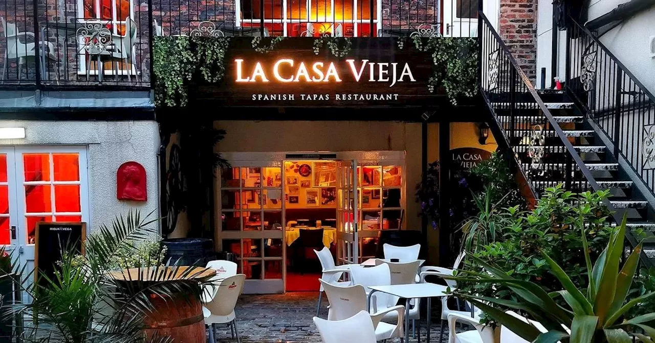 Family run Spanish restaurant tucked away in a courtyard near a Merseyside train station