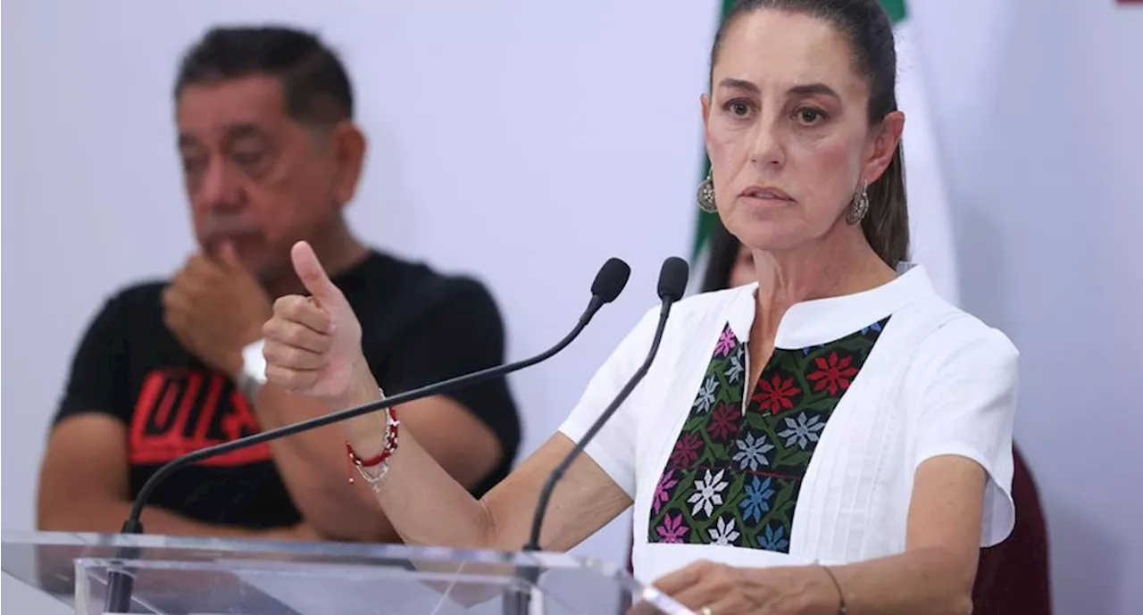 Claudia Sheinbaum reconoce a Álvarez Máynez por no declinar en contienda electoral