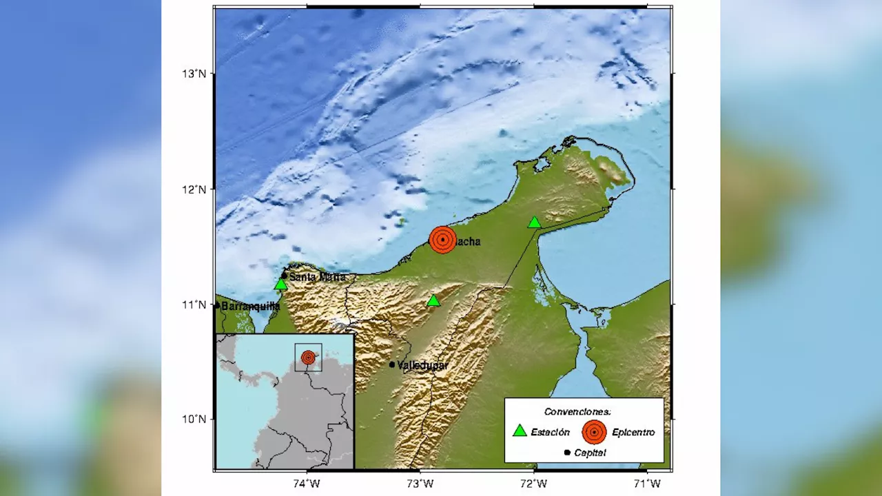 Fuerte temblor en La Guajira con epicentro en Manaure