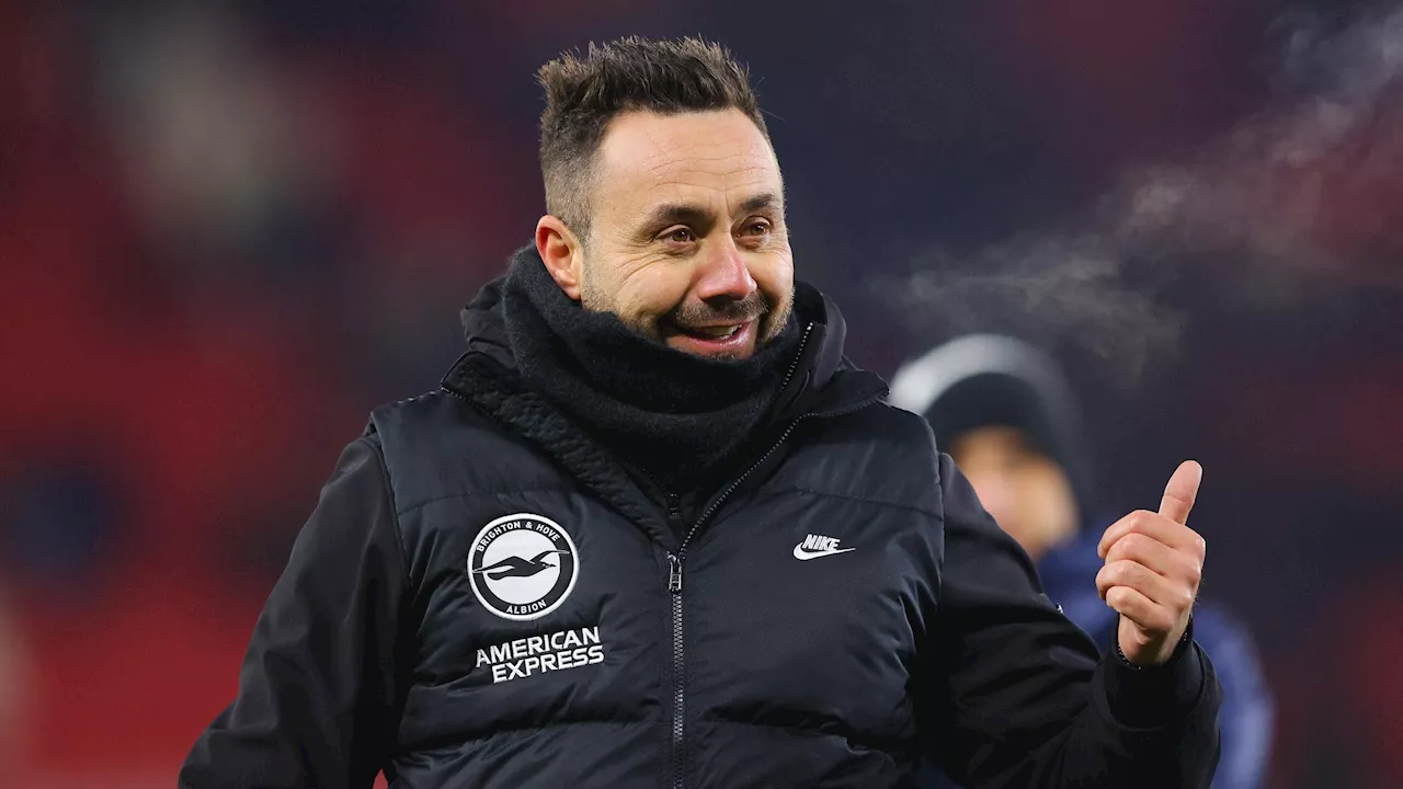 De Zerbi: 'Se in futuro sarò felice al Brighton, nessuna squadra mi porterà via da qui'