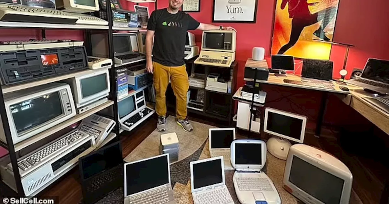 Este superfan de Apple tiene una colección brutal de miles de dólares y le rinde culto a Steve Jobs