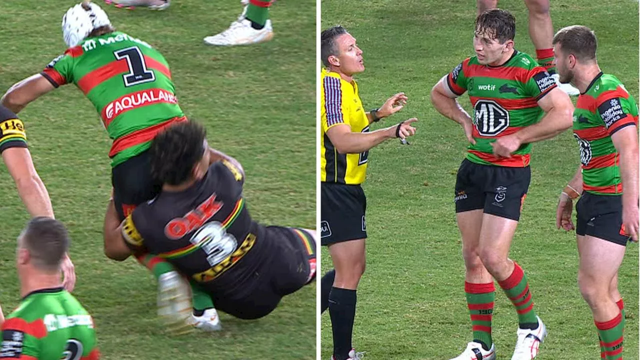 ‘What the hell was he thinking?’ Souths star blasted as Panthers sweat over hip drop