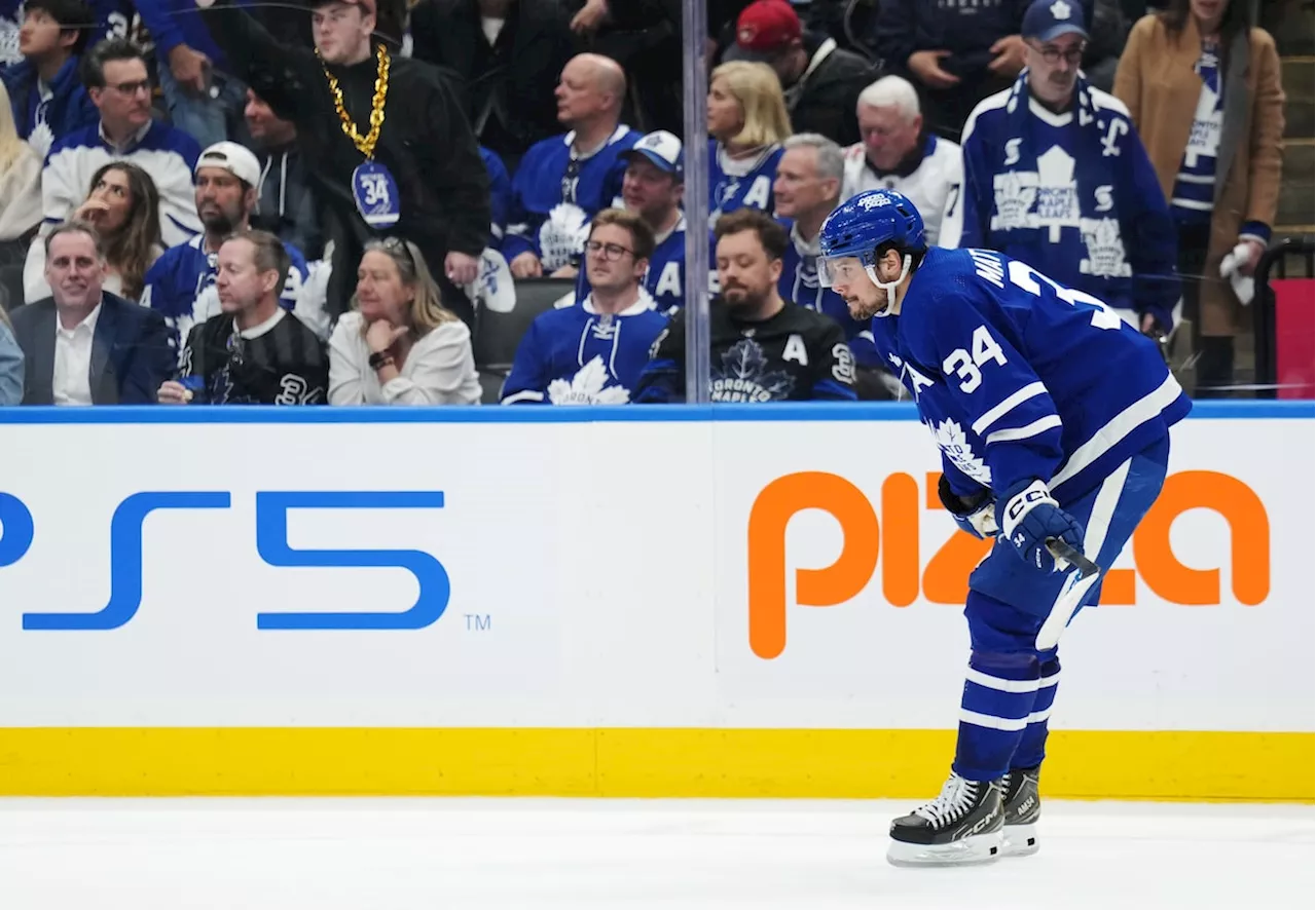 Auston Matthews out of lineup again as Maple Leafs look to force Game 7 against Bruins