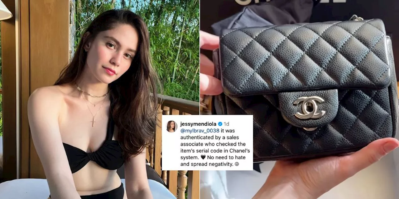 Jessy Mendiola responds to netizen who said her bag looks fake