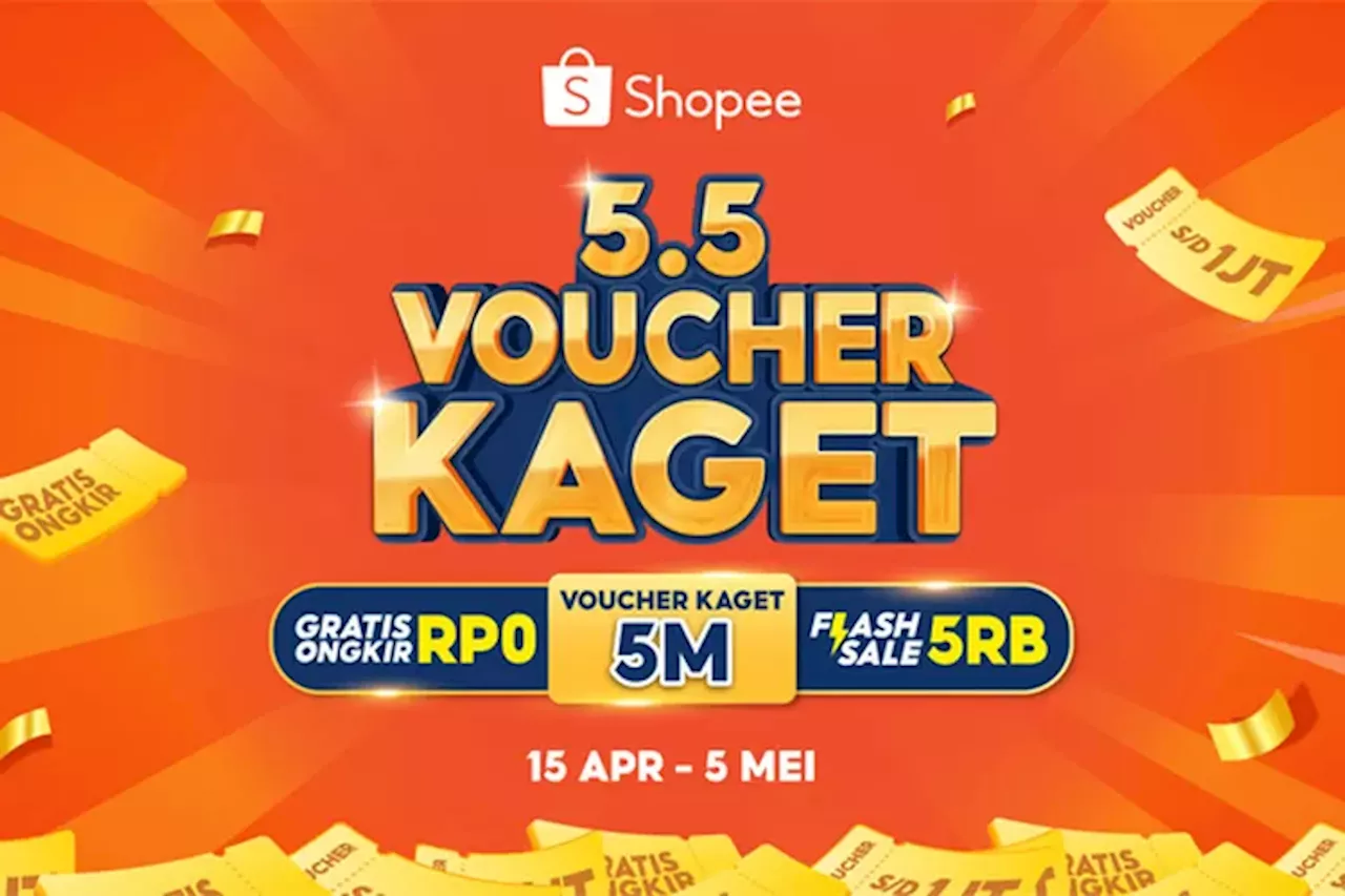 Nikmati Kejutan Hari Puncak 5.5 Voucher Kaget Shopee, Simak Kisi-kisinya!