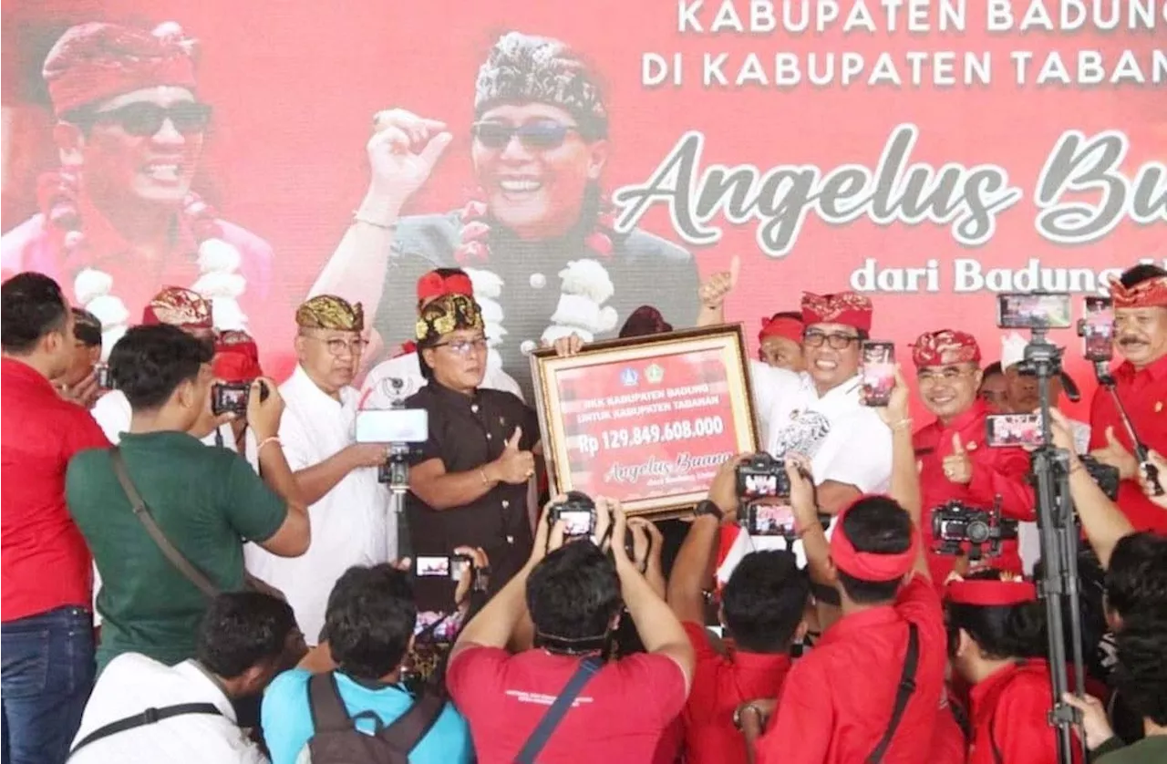 Bupati Giri Disambut Ribuan Warga Tabanan dalam Angelus Buana