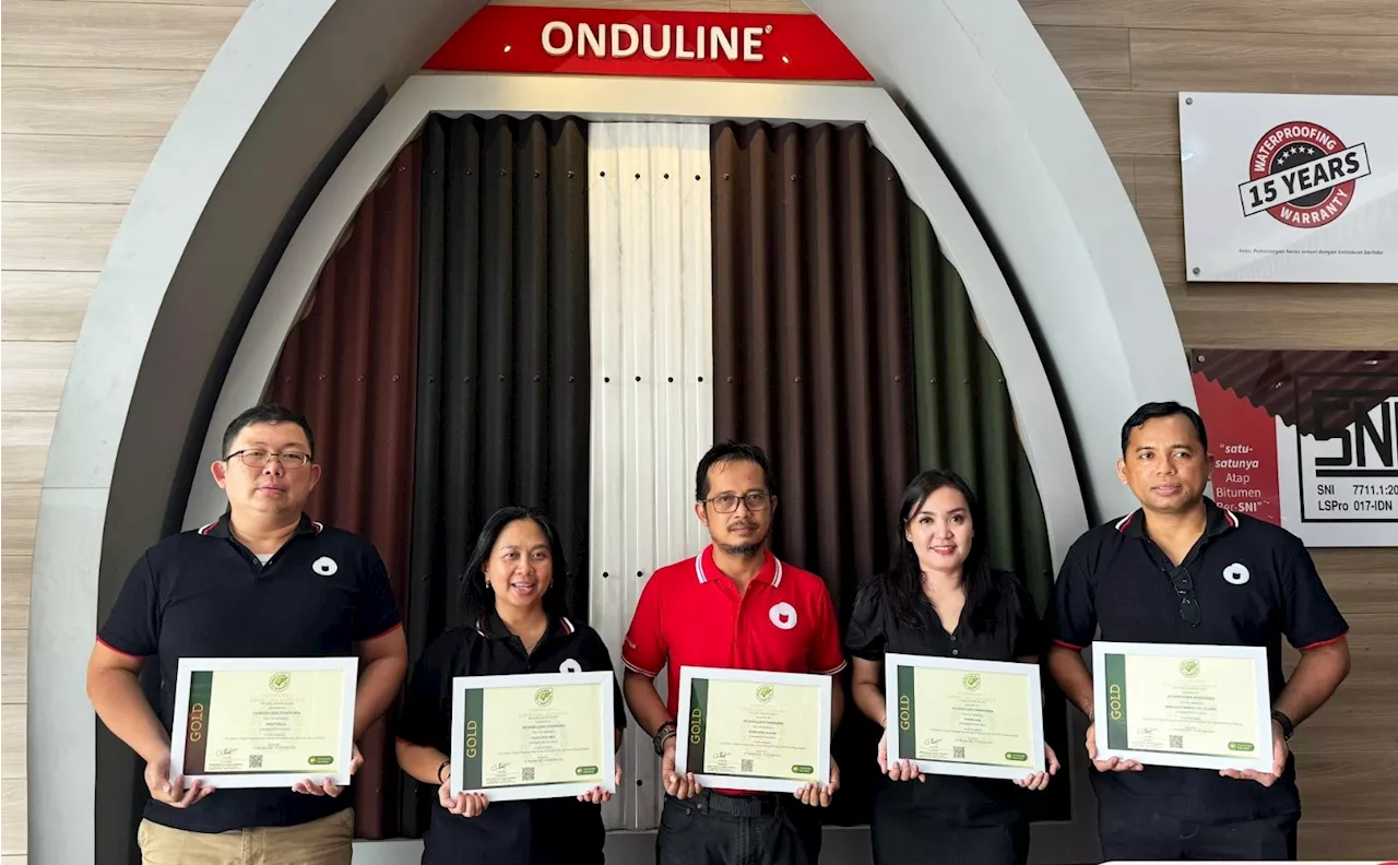 Onduline Kembali Meraih Sertifikasi Green Label Indonesia Dengan Predikat Gold