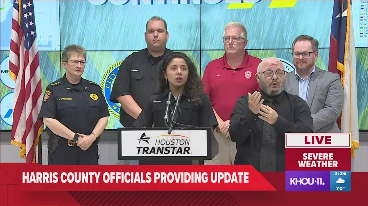 County Judge Lina Hidalgo signs disaster declaration for Harris County following torrential rainfall