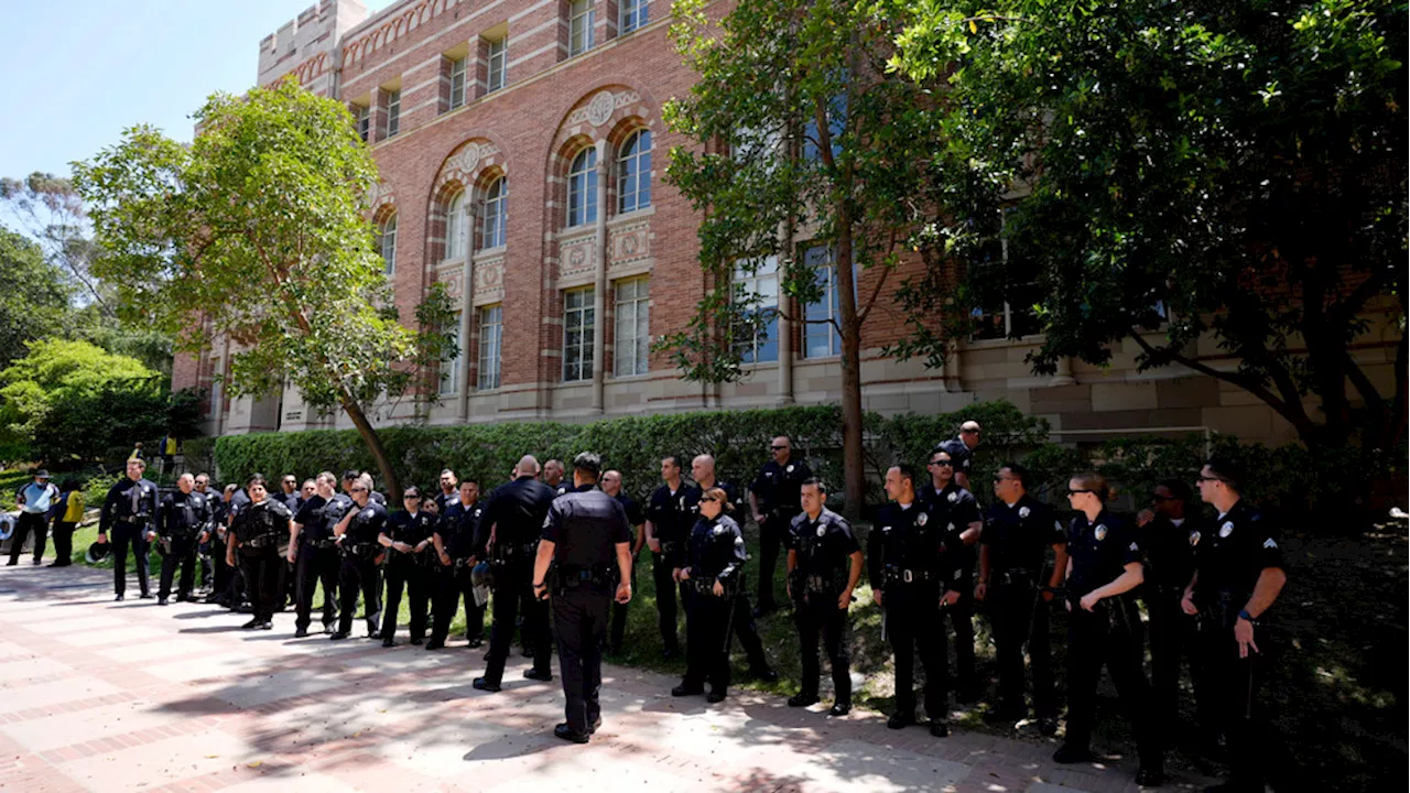 Police move in, begin dismantling pro-Palestinian demonstrators' encampment at UCLA