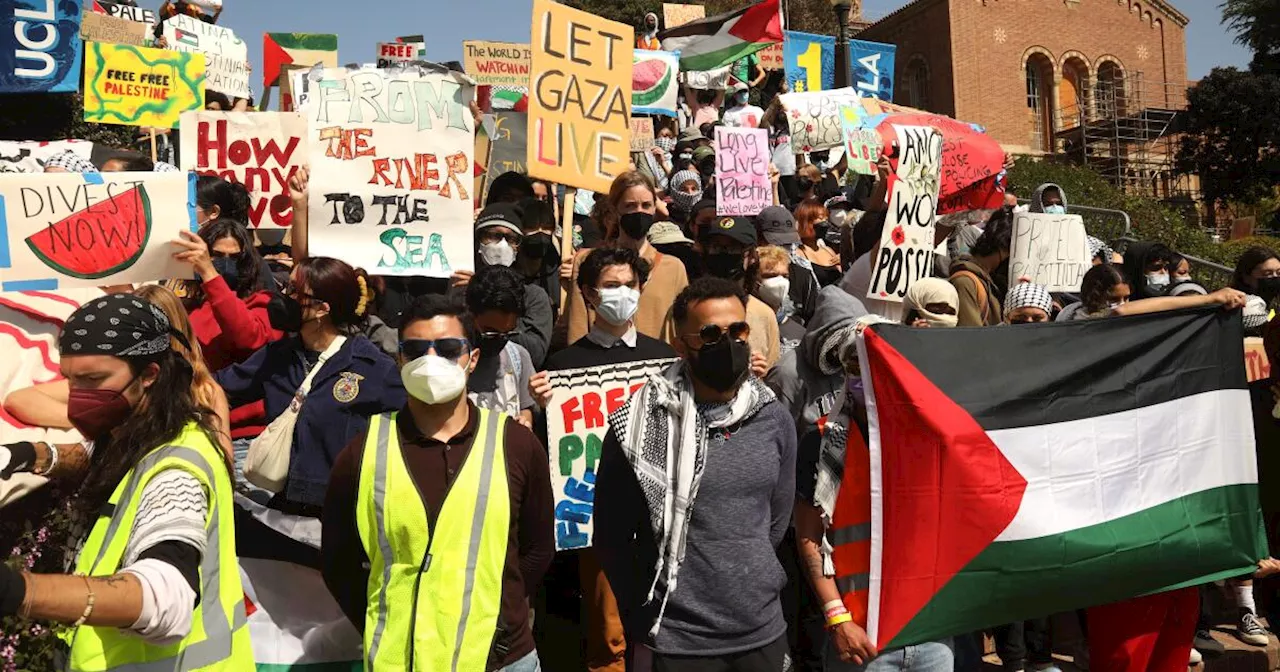 UCLA declares unlawful assembly, poised to clear pro-Palestinian camp