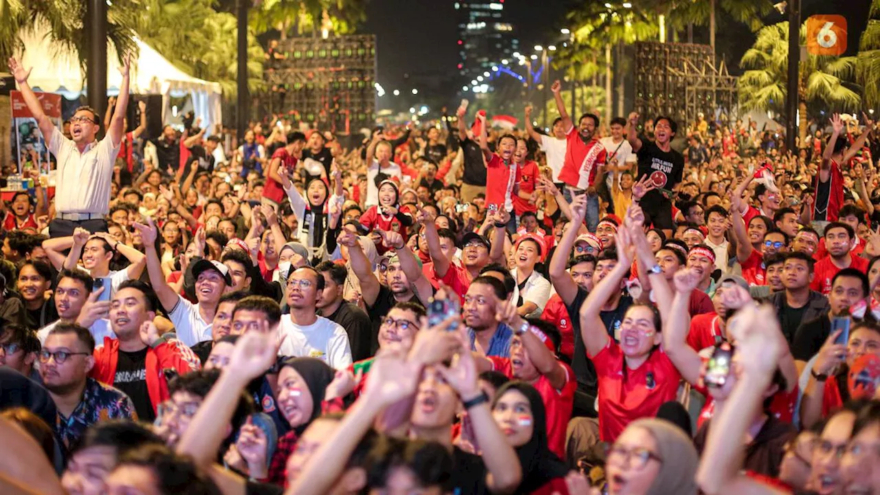 Pemprov Jakarta Gelar Nonton Bareng Timnas U-23 Vs Irak di Monas Malam Ini