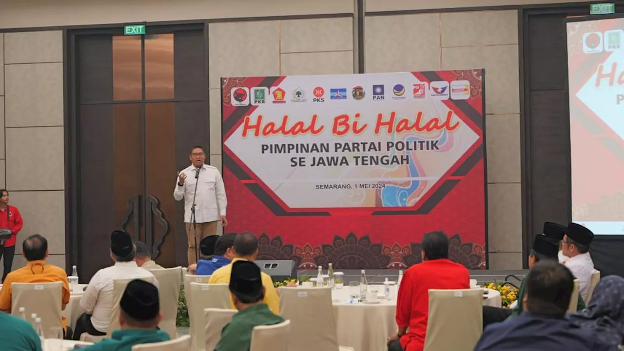 Pimpinan Partai Politik Jawa Tengah Gelar Halal Bihalal, Sudaryono Jadi Pusat Perhatian