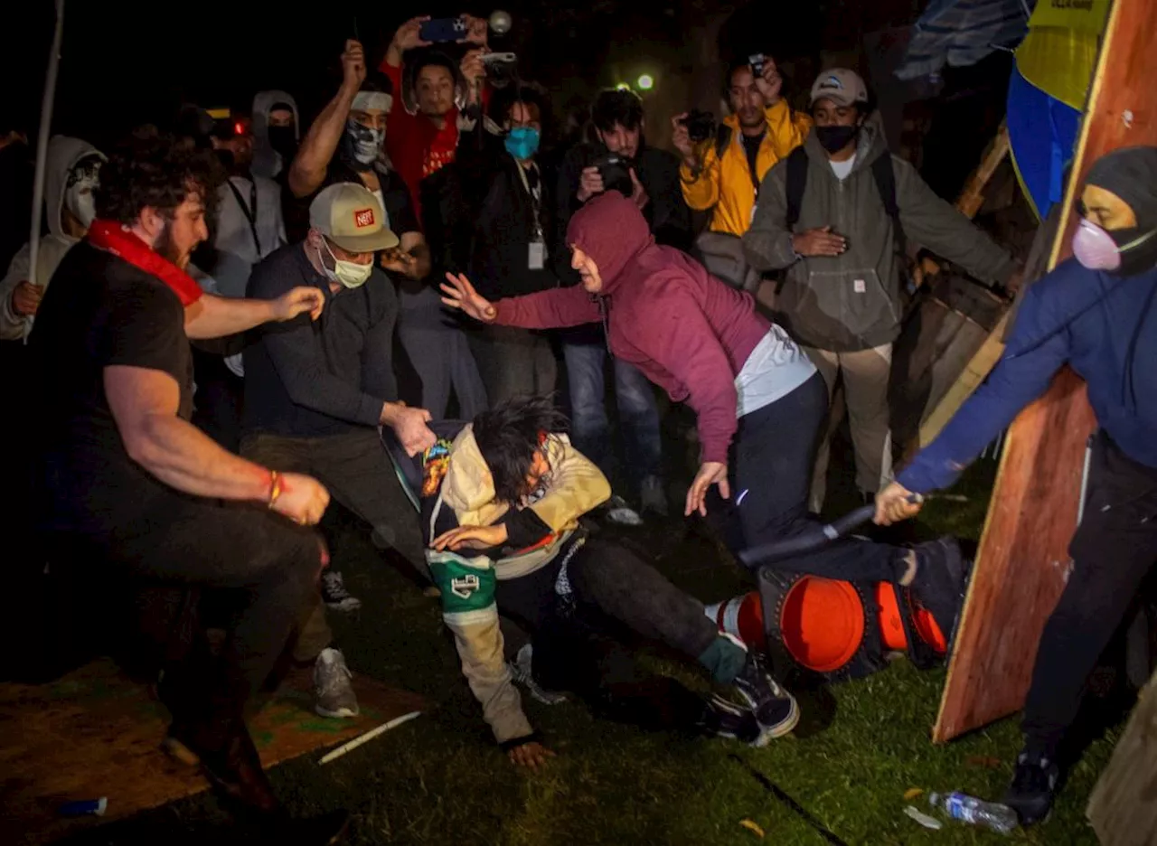 Here’s what happened at UCLA before pro-Israel counter protesters attacked pro-Palestinian protesters