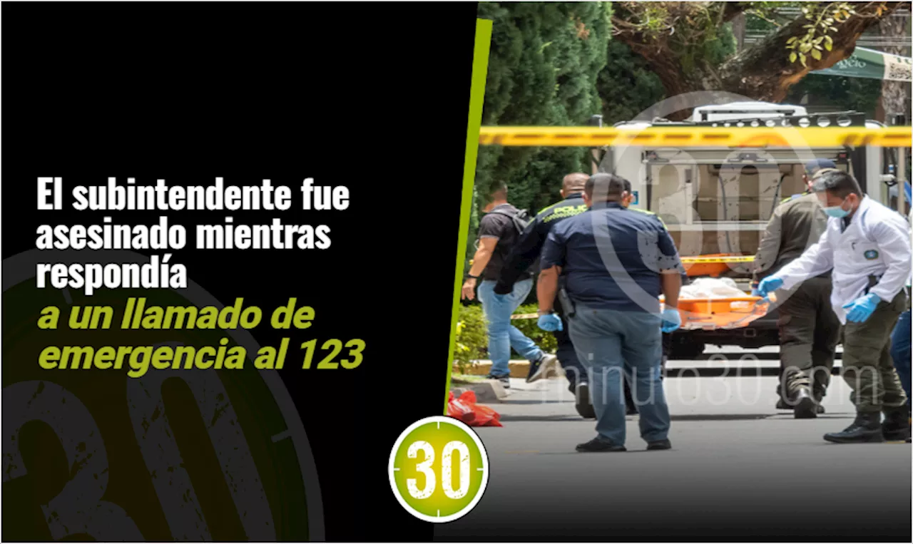 Hallan más de 20 vainillas de arma de fuego en el lugar del homicidio del Subintendente Cortez en Laureles