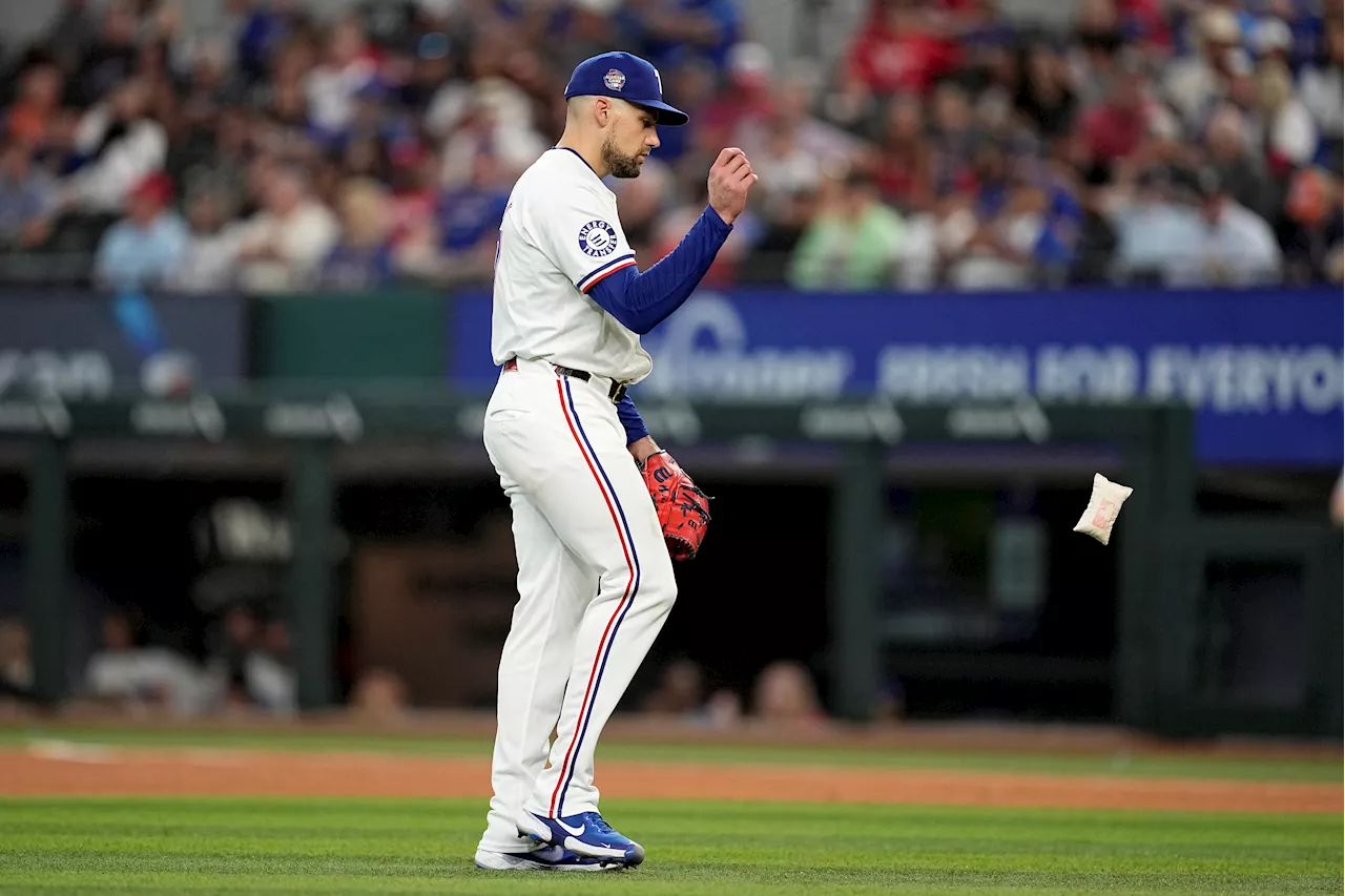 Rangers shut out Nationals 6-0. Eovaldi leaves start with groin injury