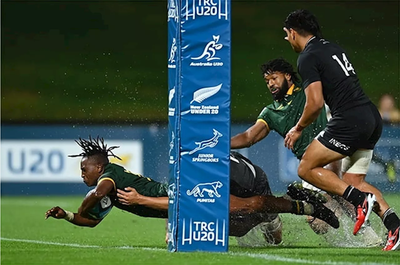 Junior Springboks battle adverse weather to earn thrilling draw against New Zealand