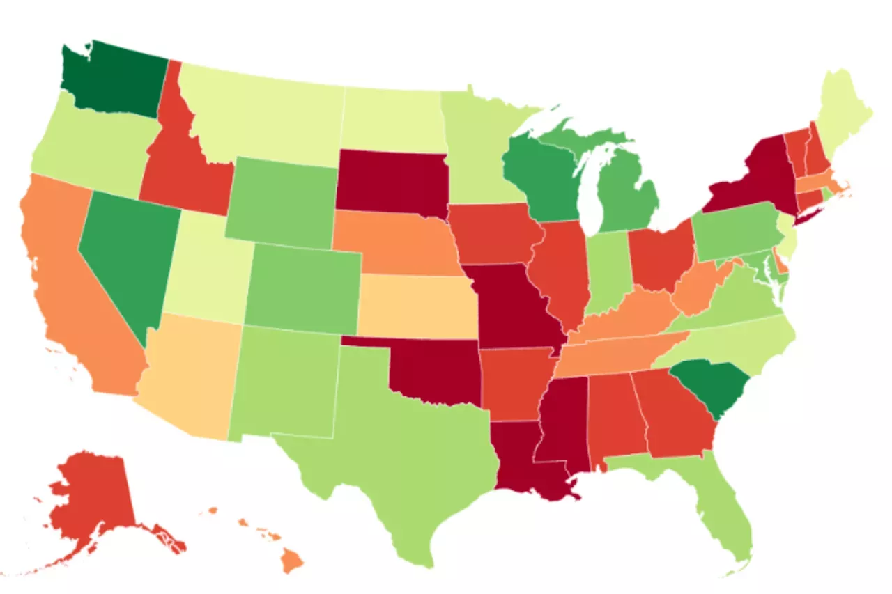 Map Shows Most Popular States For College-educated Americans 