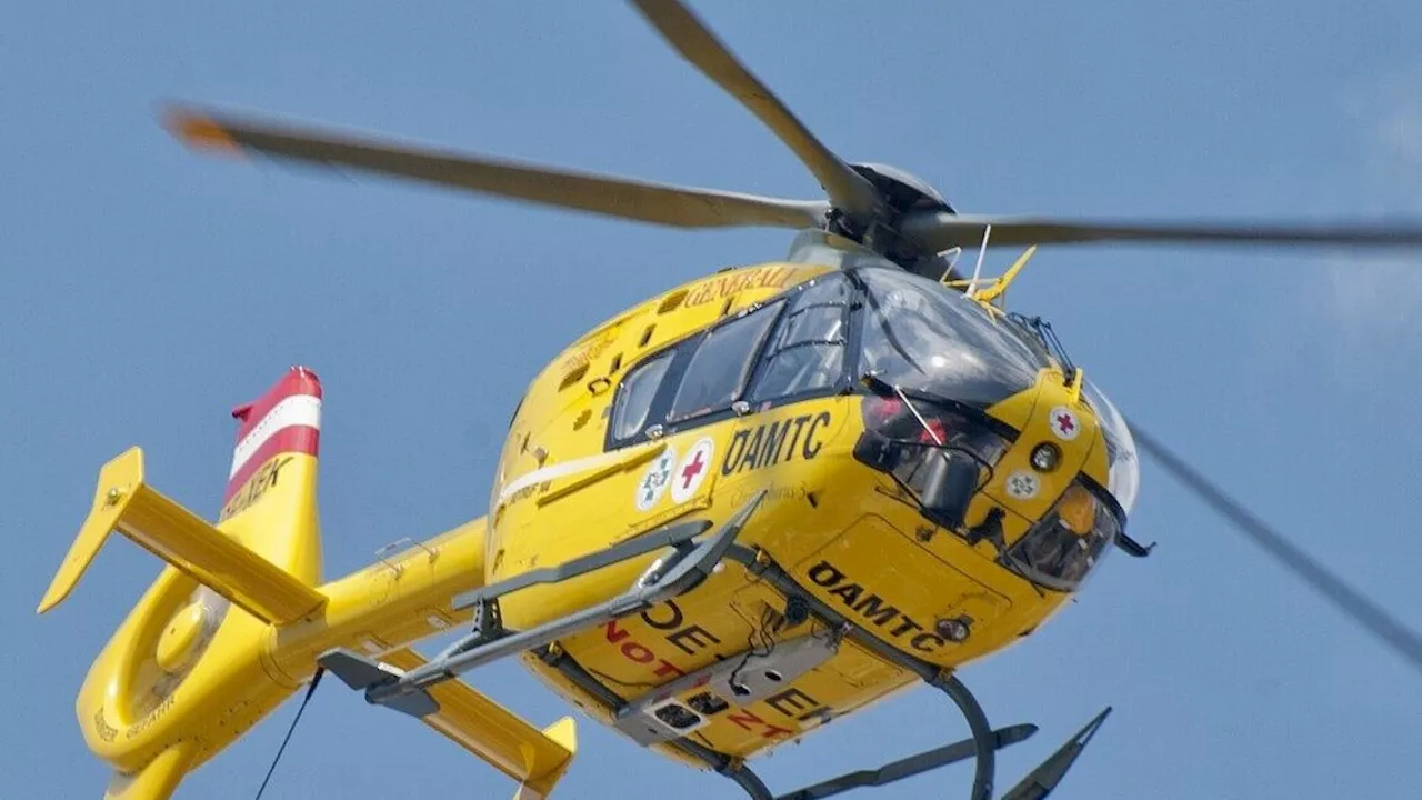 Rettungshubschrauber-Einsatz beim Lauf in Sierndorf