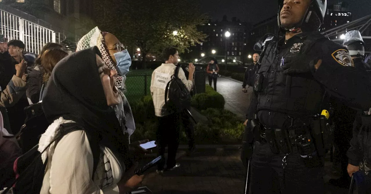 Biden keeps quiet as Gaza protesters and police clash on college campuses