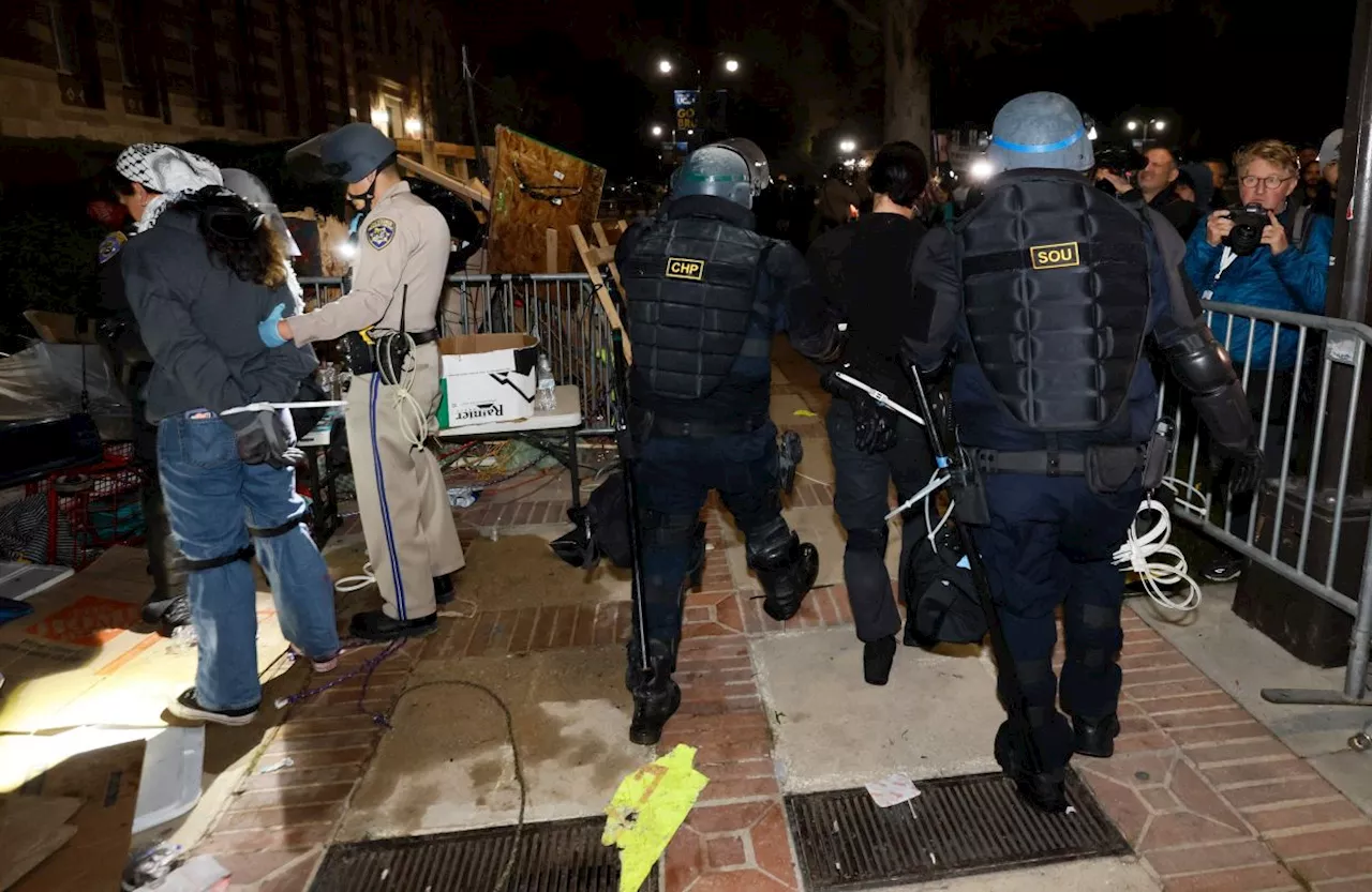 California police move in to dismantle pro-Palestinian protest camp at UCLA