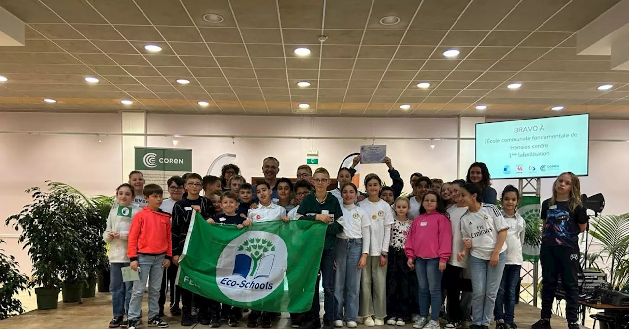 Label Eco-schools, prix du public: l’école d’Hensies Centre récompensée pour ses actions en faveur de l