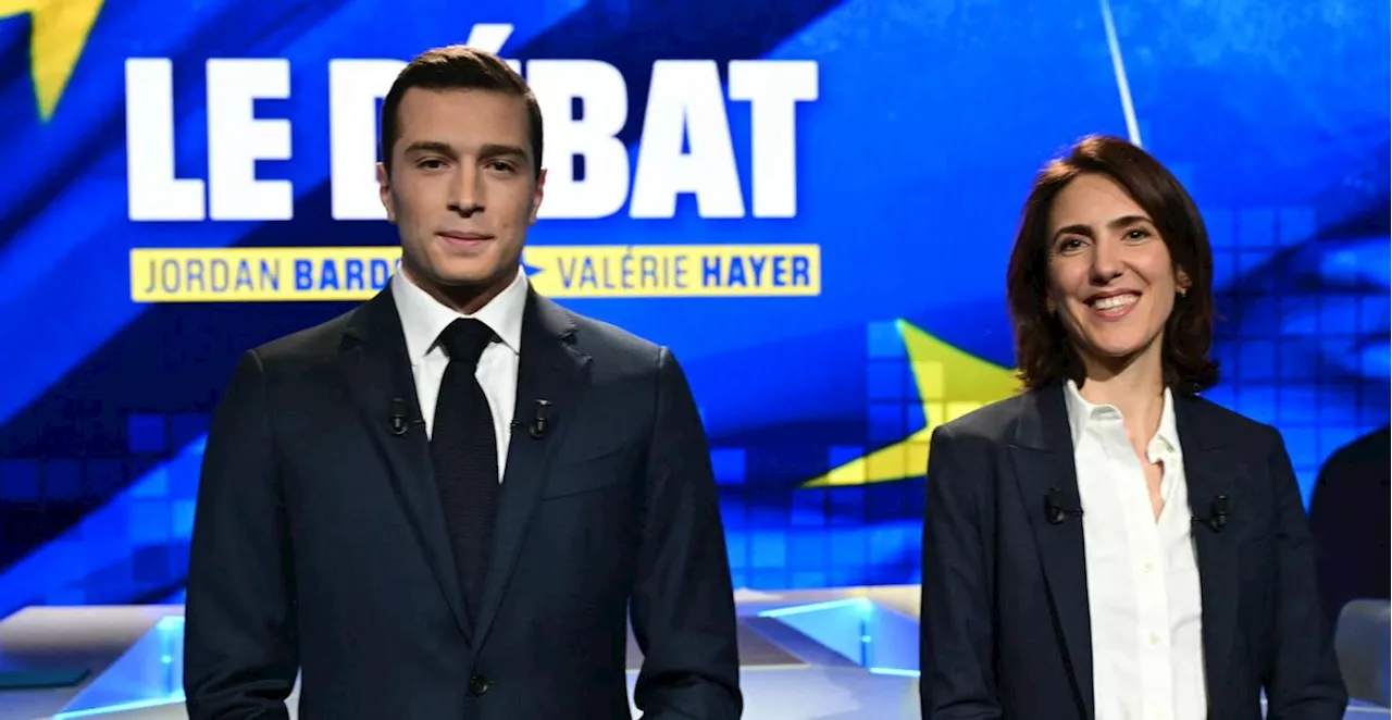 Élections européennes : pour leur premier duel, Jordan Bardella et Valérie Hayer s’écharpent sur la sécurité