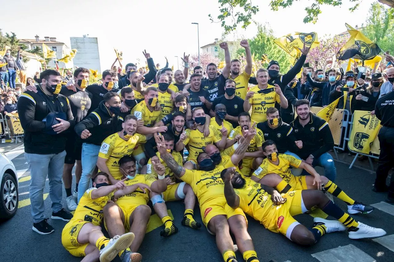 En images : en 2021, le Stade Rochelais se qualifie pour la finale de la Champions Cup