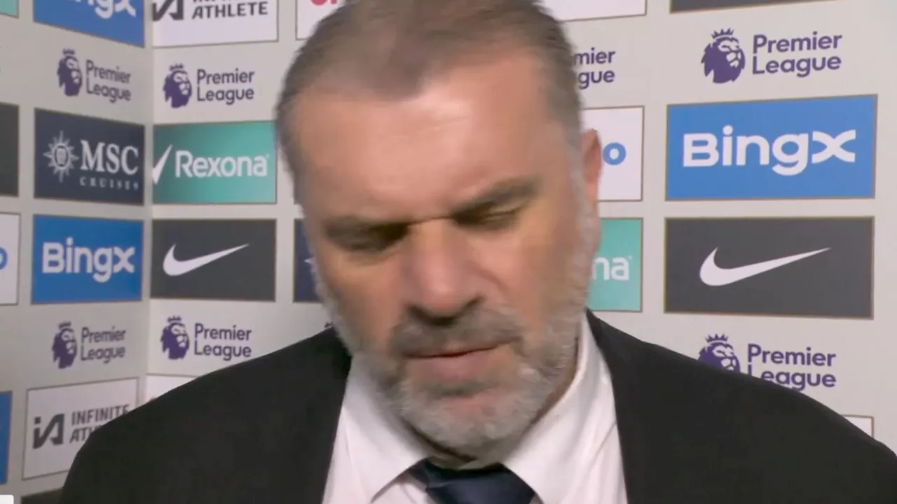 Ange Postecoglou snaps back at reporter as he takes blame for Tottenham defeat at Chelsea...