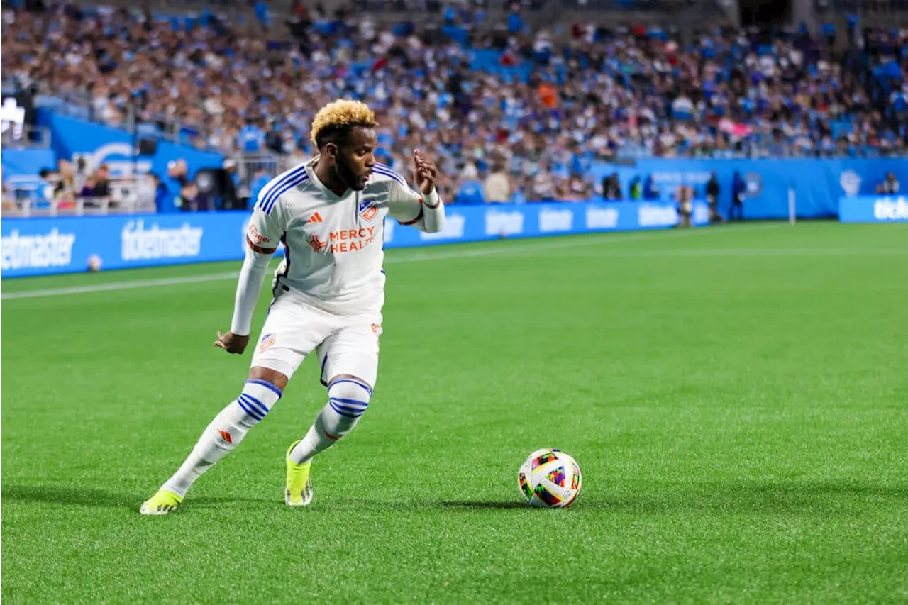 FC Cincinnati forward Aaron Boupendza suffered a broken jaw in altercation outside bar