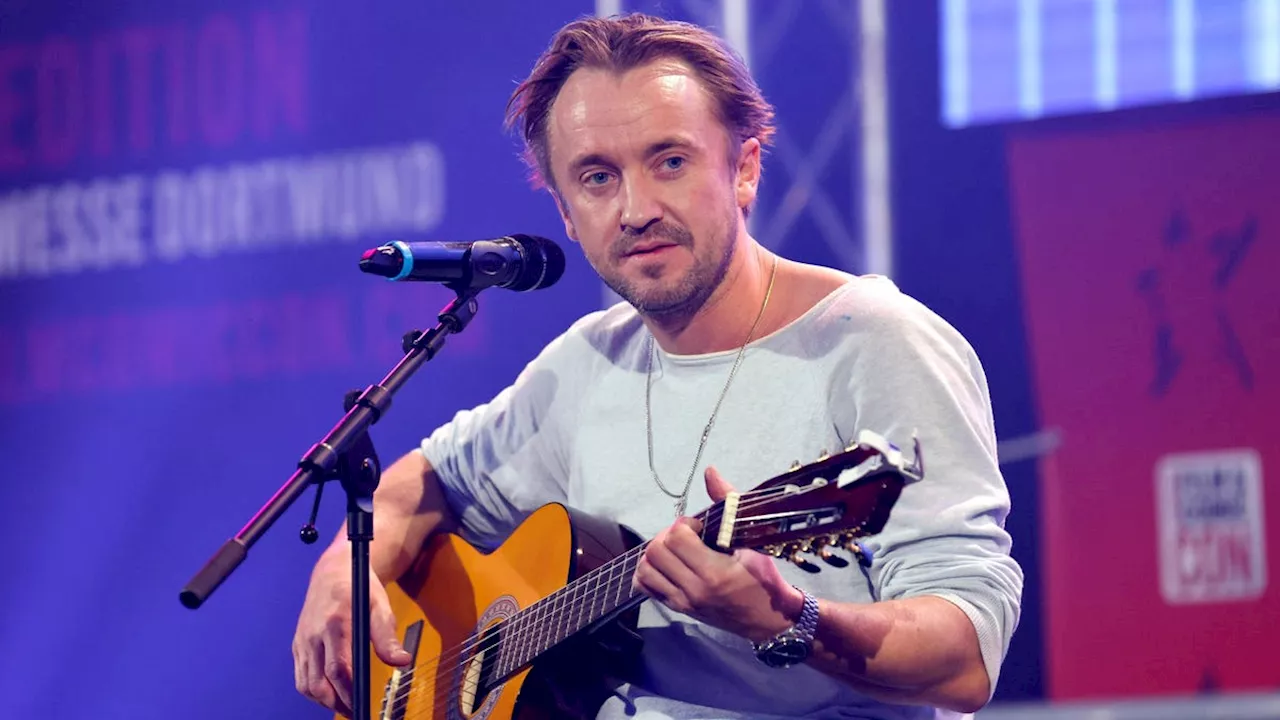 Tom Felton is playing Gandhi's vegetarian friend, releasing new music, and still talking about Harry Potter