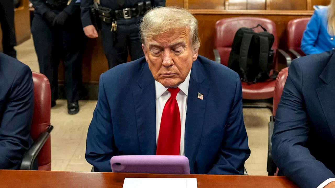 Trump Watching Movie On iPad During Trial Without Using Headphones