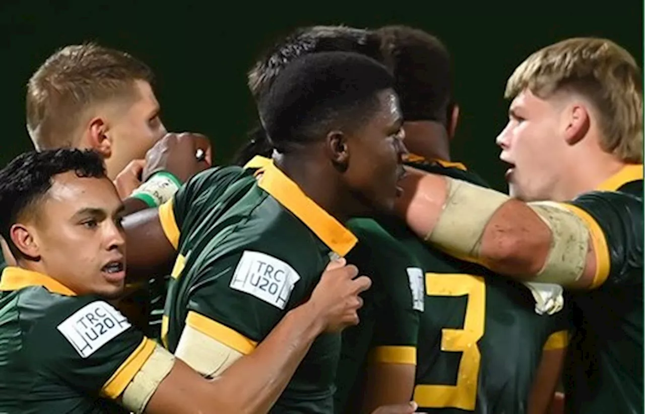 Baby All Blacks snatch late draw against 14-man Junior Springboks