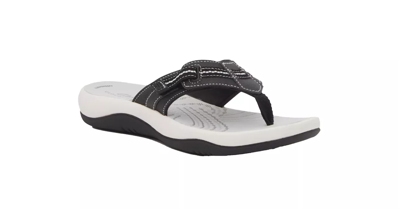 These 'Comfortable' Clarks Flip Flops Are 27% Off Now at DSW